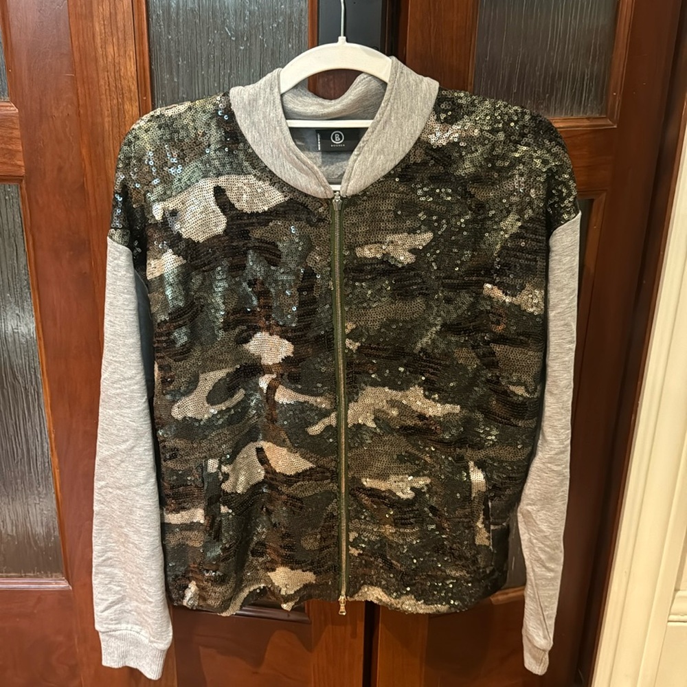 Bogner Camo Zipper Sweater